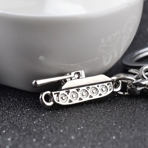 Russian Letter Tank Charm Key Chain