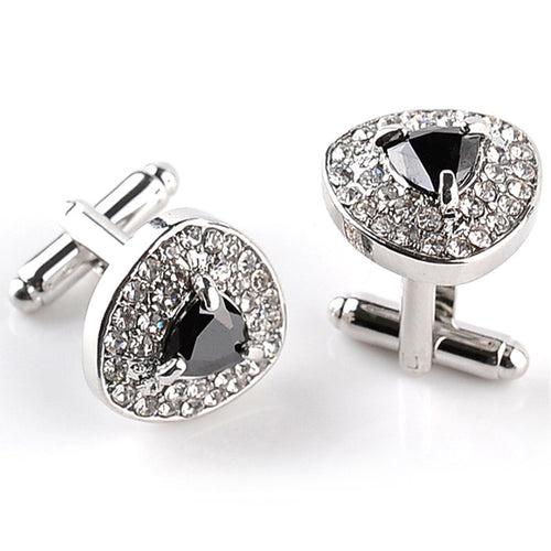 Crystal Triangle Cufflinks