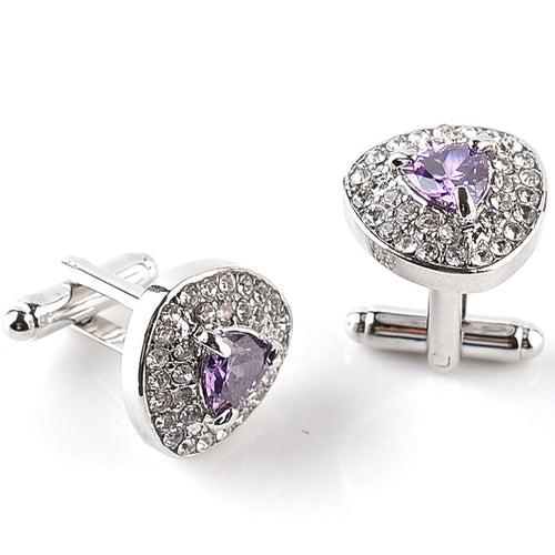 Crystal Triangle Cufflinks