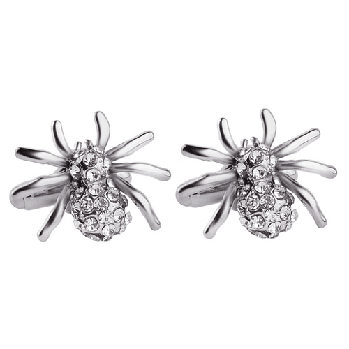 Crystal Spider Cufflinks