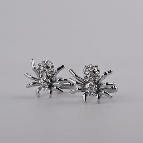 Crystal Spider Cufflinks