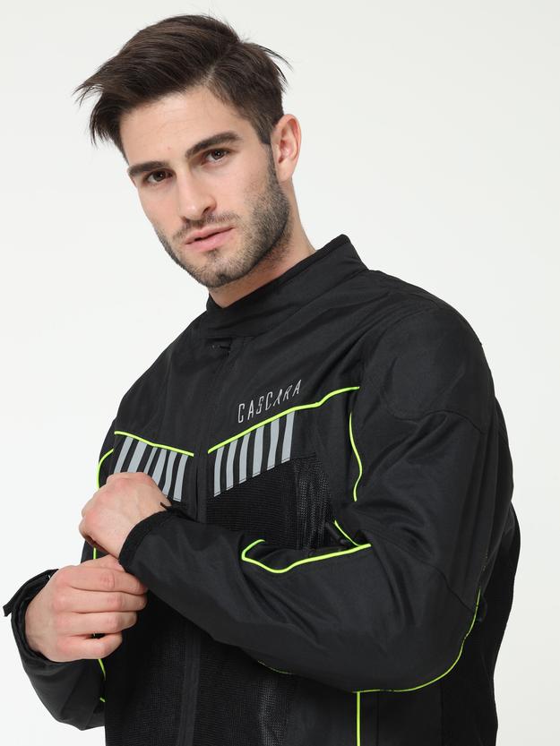 CASCARA THROTTLE BIKER JACKET (Neon Green)