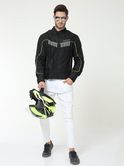 CASCARA THROTTLE BIKER JACKET (Neon Green)