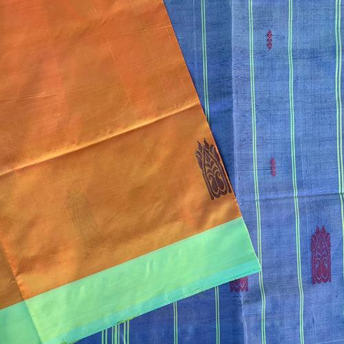 Hullathi hues - handwoven silk Chinnalampattu