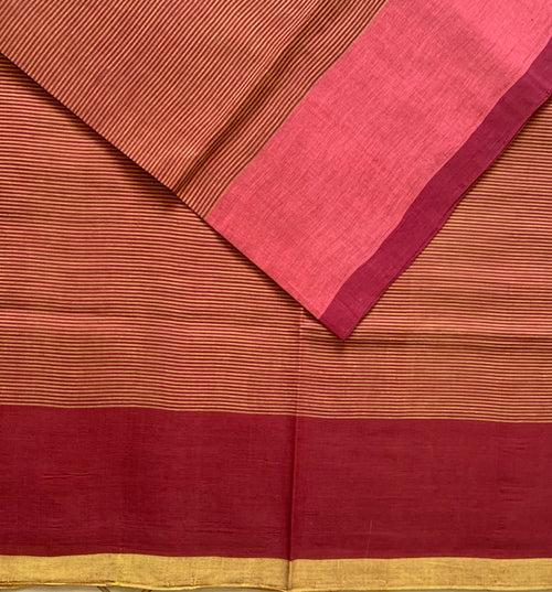 Corner office - Handwoven Mangalgiri Cotton saree