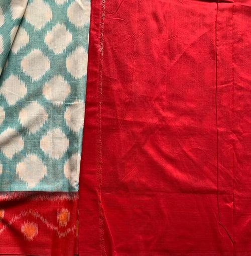 Upasana - handwoven double Ikat, mercerised cotton