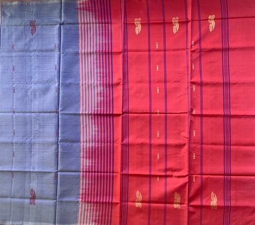 Thummanatti twilight - handwoven silk Chinnalampattu