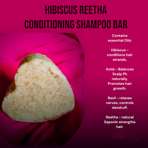 Hibiscus Reetha Lemongrass Conditioning Shampoo Bar