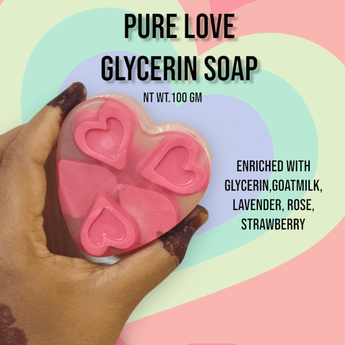 Pure love glycerin soap