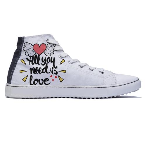 All you Need is Love High Top Shoes