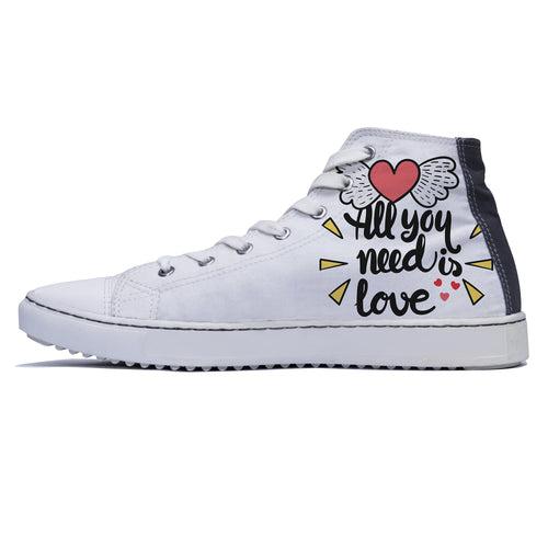 All you Need is Love High Top Shoes