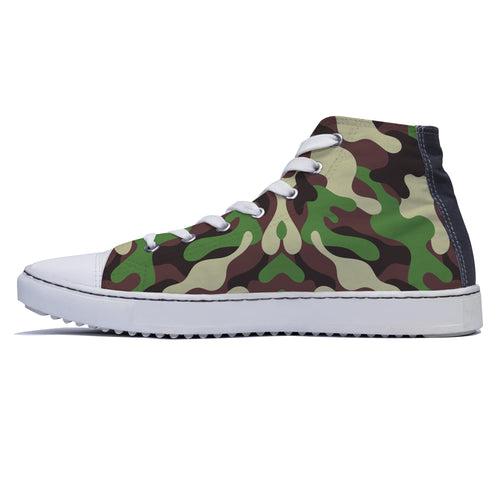 Army Green High Top Shoes