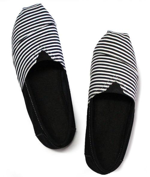 Black and White Espadrilles