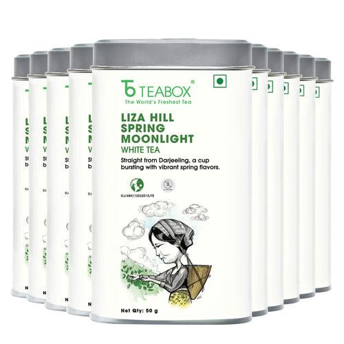 Darjeeling Liza Hill Spring Moonlight White