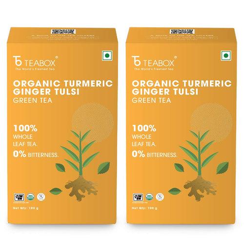 Organic Turmeric Ginger Tulsi Green