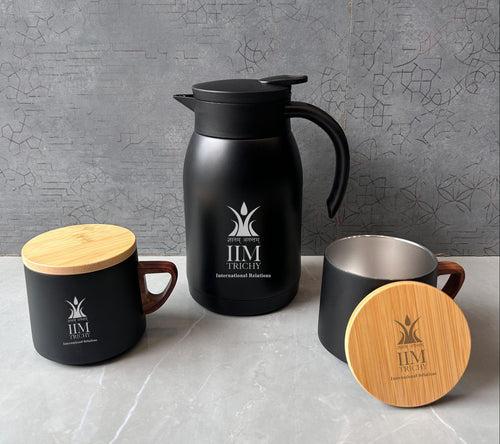 Personalized Kettle & Mug Set (Stainless Steel) | Diwali Special