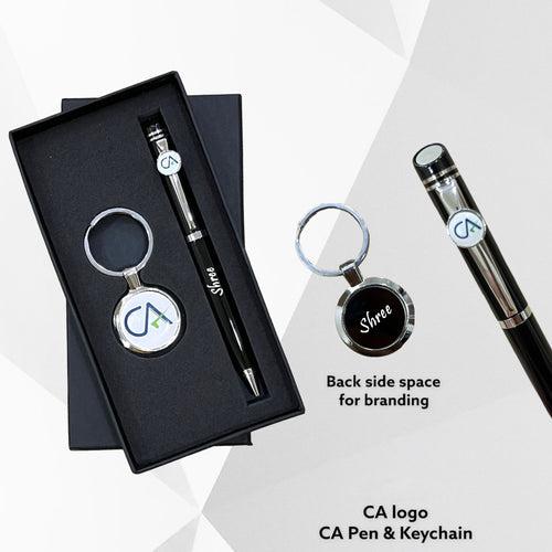 Gift For CA – Personalized CA Pen with Keychain – Gift for Chartered Accountants