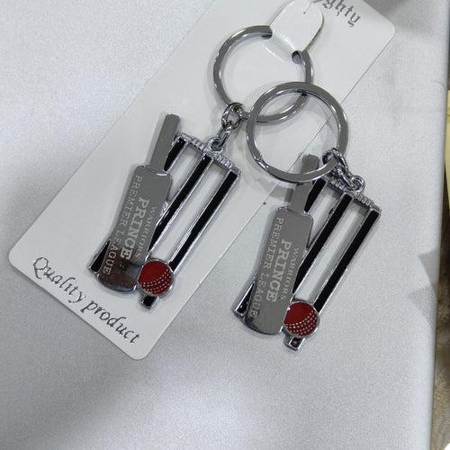 Personalized Cricket Bat Keychain | Cricket Fan Gift | Cricket Bat, Ball, Wickets