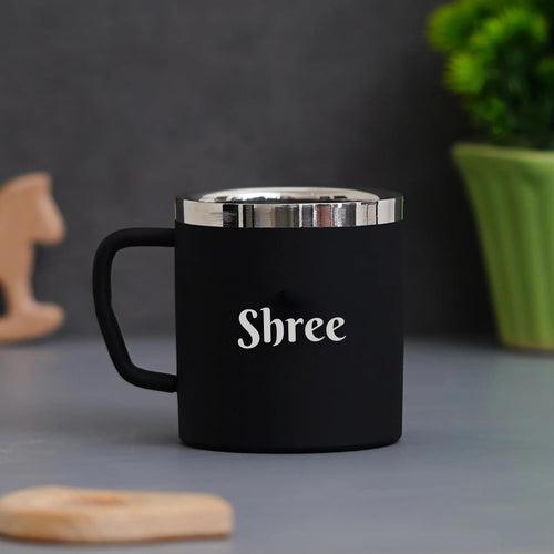 Customised Black Steel Mug