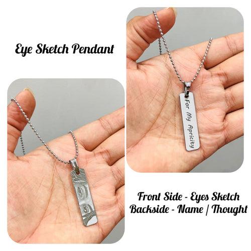 Personalized Eye Pendant, Personalized Eye Necklace Jewellery | Custom Jewellery