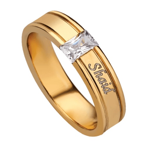 Name Engraved Men's Ring