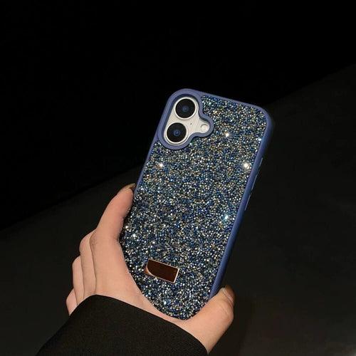 Sapphire Blue Diamond Rhinestones Luxury Cover