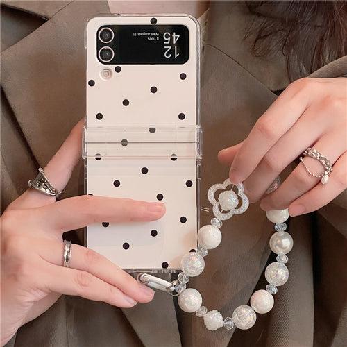 Polka Dots Matte Cover(with Lanyard)