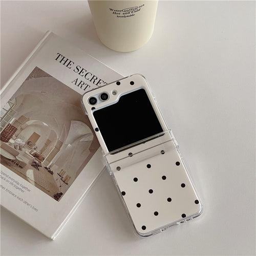 Polka Dots Matte Cover(with Lanyard)