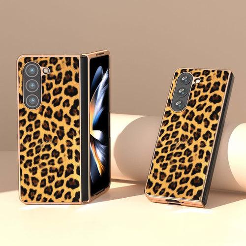 Leopard Print Gold Electroplated Cover