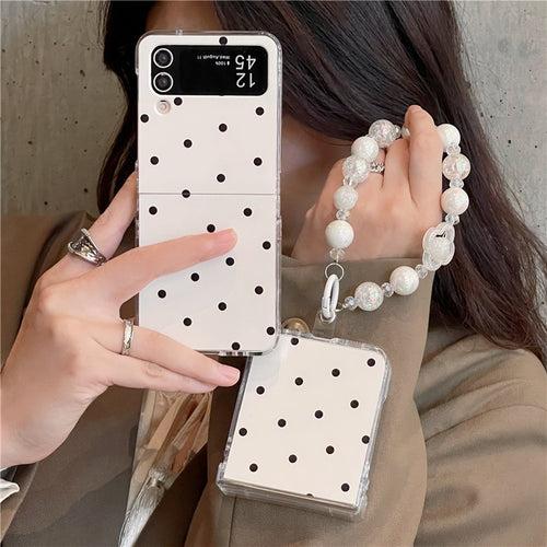 Polka Dots Matte Cover(with Lanyard)