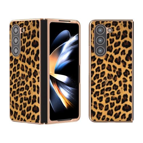 Leopard Print Gold Electroplated Cover
