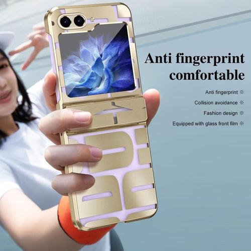 Gold Electroplated Premium Retro Style Glass Cover (with Hinge protection)