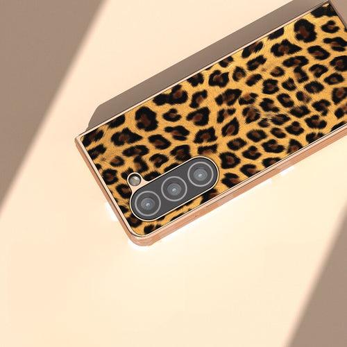 Leopard Print Gold Electroplated Cover