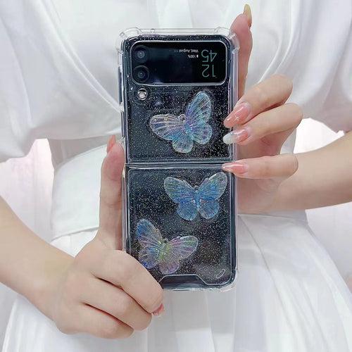 Cute 3D Butterflies Transparent Cover