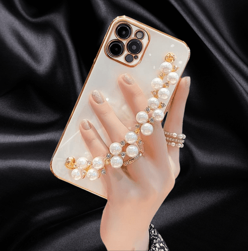 Elegant Pearl Rhinestones Bracelet Cover