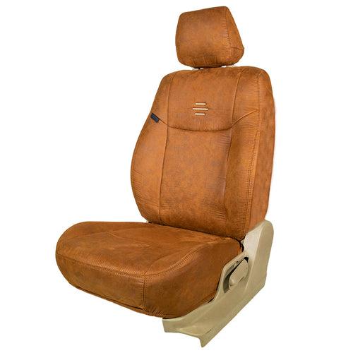 Nubuck Patina Leather Feel Fabric Car Seat Cover For Mahindra XUV 3XO