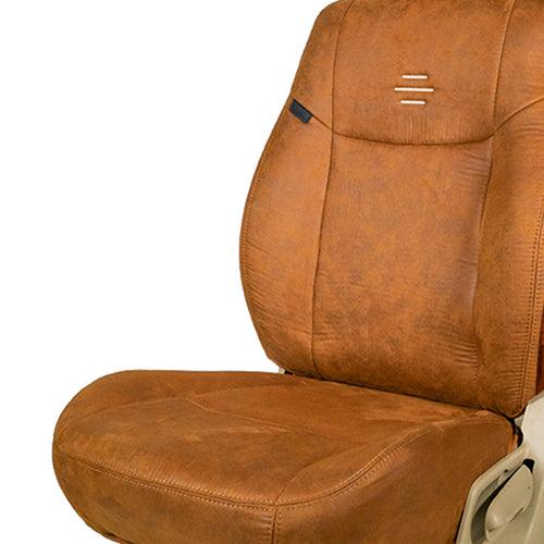 Nubuck Patina Leather Feel Fabric Car Seat Cover For Mahindra XUV 3XO