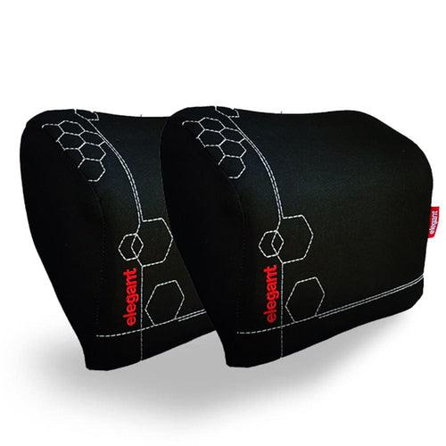 Elegant Memory Foam Neck Rest D Car Support Pillow (Set of 2)