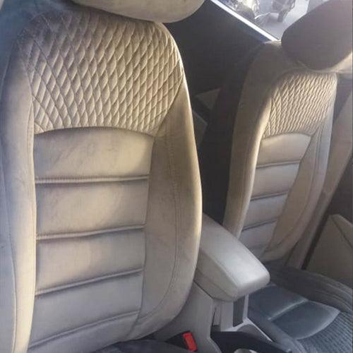 Veloba Crescent Velvet Fabric Car Seat Cover For Mahindra XUV 3XO