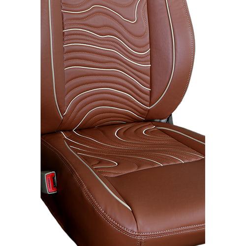 Adventure Art Leather Car Seat Cover For Skoda Kushaq