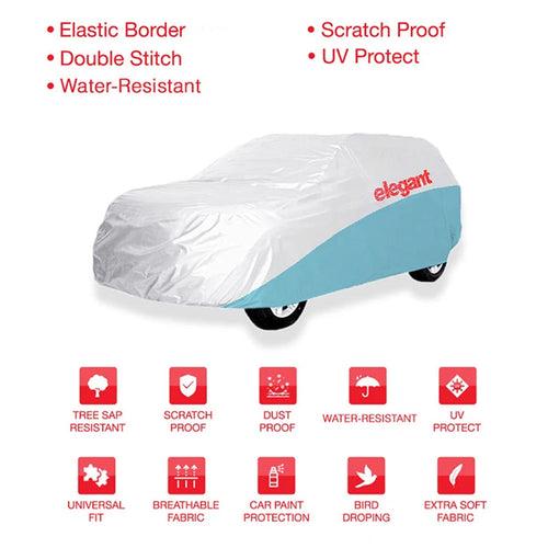 Car Body Cover WR White And Blue For New Kia Sonet