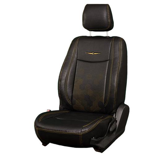 Nappa PR HEX  Art Leather Car Seat Cover For Kia Sonet