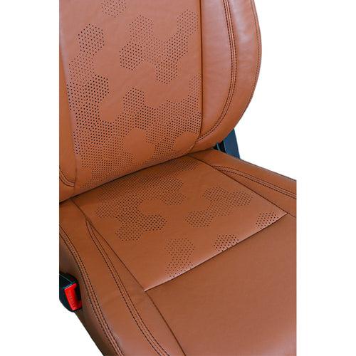 Nappa PR HEX Art Leather Car Seat Cover For MG Hector