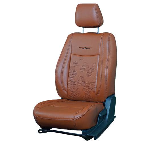 Nappa PR HEX  Art Leather Car Seat Cover For MG Hector Plus