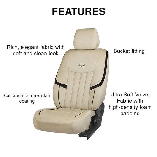 King Velvet Fabric Car Seat Cover For Maruti Jimny