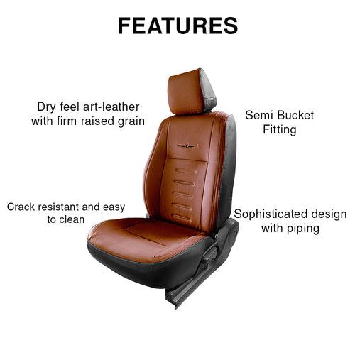 Vogue Oval Plus Art Leather Bucket Fitting Car Seat Cover For Mahindra XUV 3XO