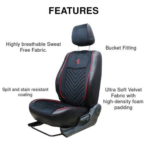 Veloba Softy Velvet Fabric Car Seat Cover For Mahindra XUV 3XO