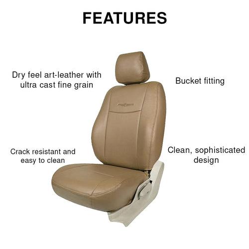 Nappa Uno Art Leather Car Seat Cover For Toyota Innova Crysta