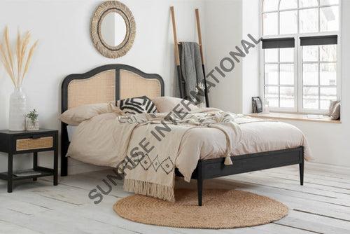 Artistic Rattan cane Sheesham wood King / Queen / Single Bed - Choose your size