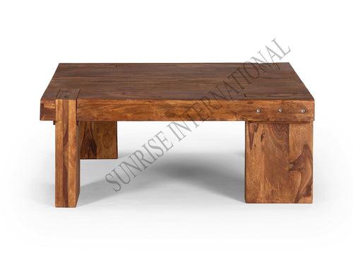 Bohemian Style Handmade Wooden Square Coffee Center Table (SUN-WTC452)